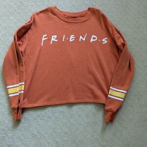Orange "Friends" TV show crewneck